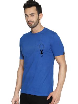 blue chest printed t-shirt - 16716262 - Standard Image - 2
