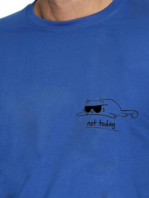 blue chest printed t-shirt - 16716263 - Standard Image - 5