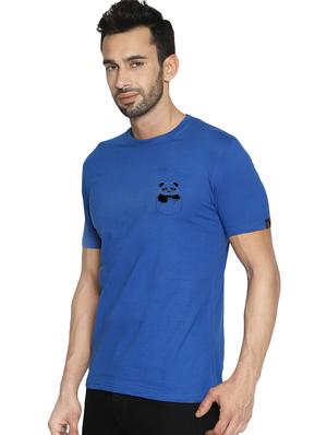 blue chest printed t-shirt - 16716264 - Standard Image - 2
