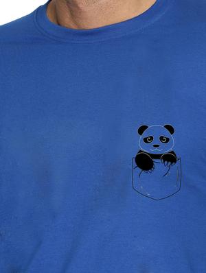 blue chest printed t-shirt - 16716264 - Standard Image - 5