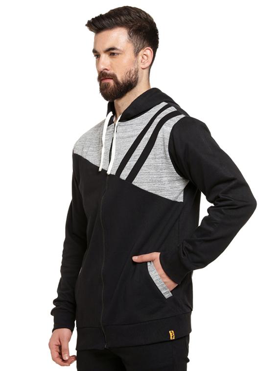 black color block sweatshirt - 16716868 - Zoom Image - 2