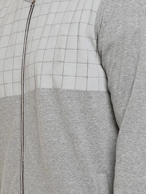 grey checkered casual jacket - 16716870 - Standard Image - 5