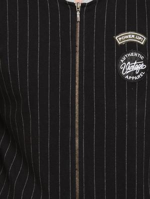 black striped casual jacket - 16716871 - Standard Image - 5