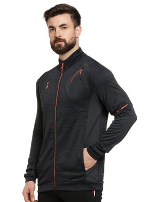 black solid casual jacket - 16716874 - Standard Image - 2