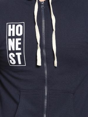 navy blue chest printed sweatshirt - 16716891 - Standard Image - 5