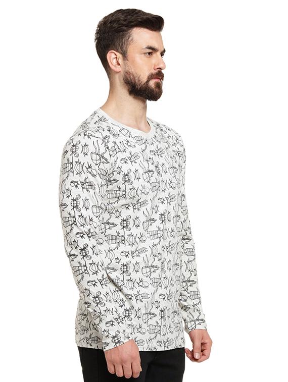 white printed t-shirt - 16716904 - Zoom Image - 2