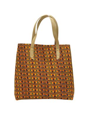 multi colored canvas printed tote - 16717085 - Standard Image - 2
