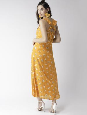 ruffle detail floral maxi dress - 16717259 - Standard Image - 2