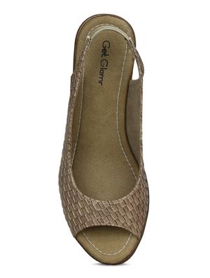 beige back strap wedges - 16717325 - Standard Image - 5