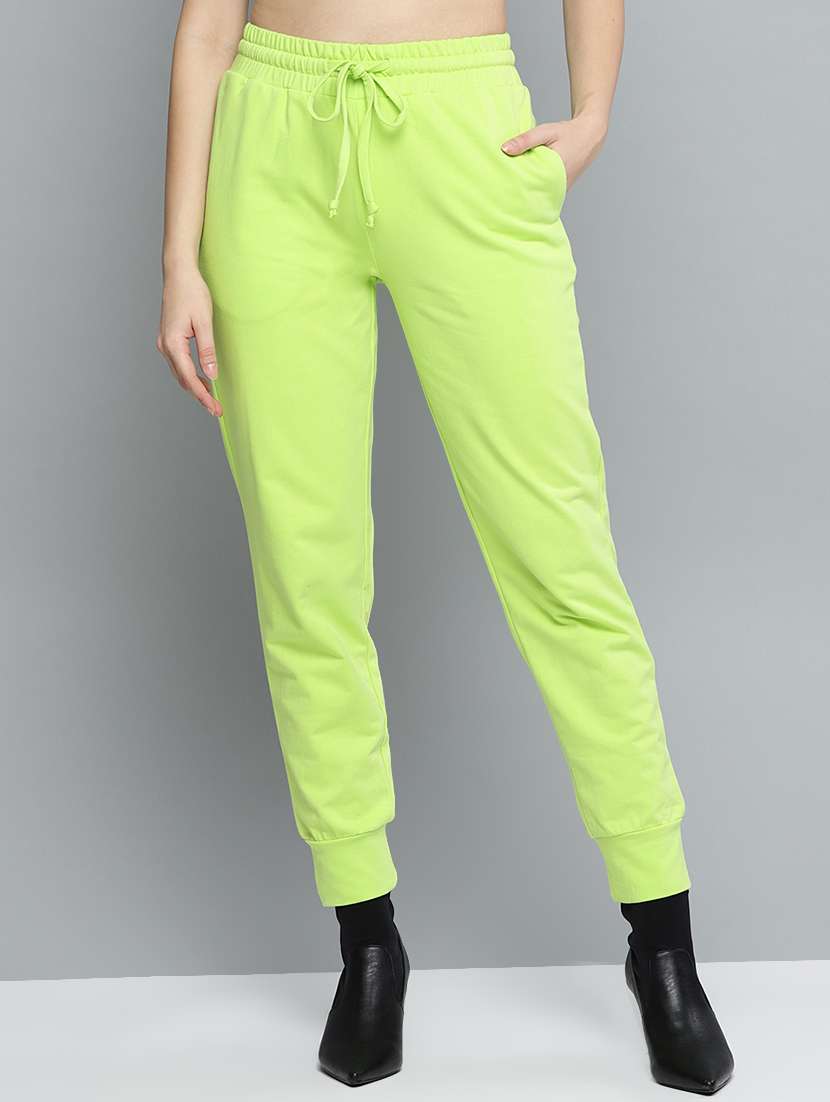 drawstring waist solid joggers