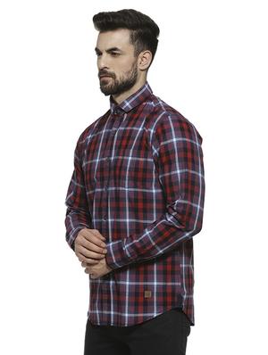 red checkered casual shirt - 16717650 - Standard Image - 2
