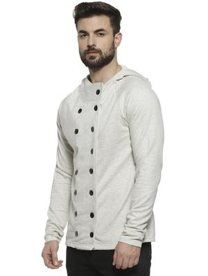 grey solid casual jacket - 16717668 - Standard Image - 2