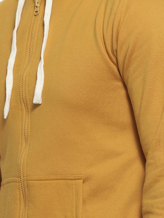 yellow solid hooded sweatshirt - 16717676 - Zoom Image - 5