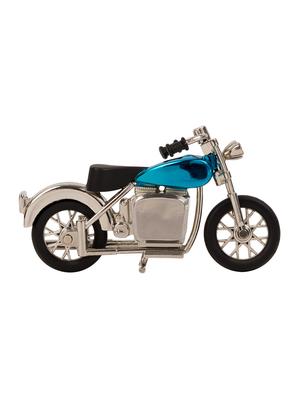stainless steel blue miniature bike table clock - 16717680 - Standard Image - 2