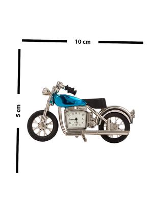 stainless steel blue miniature bike table clock - 16717680 - Standard Image - 5