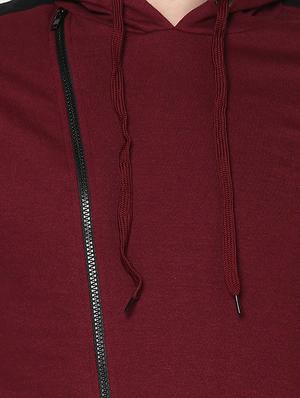 red solid hooded sweatshirt - 16718262 - Standard Image - 5