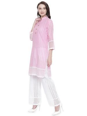 chikankari kurta palazzo set - 16718815 - Standard Image - 2