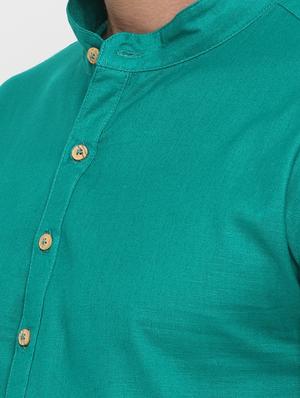 green solid medium kurta - 16718887 - Standard Image - 5