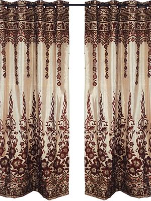 jacquard 1 pc long door curtain-9 feet - 16719148 - Standard Image - 2