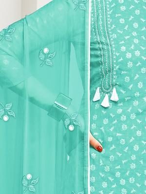 floral printed unstitched suit set - 16719469 - Standard Image - 2