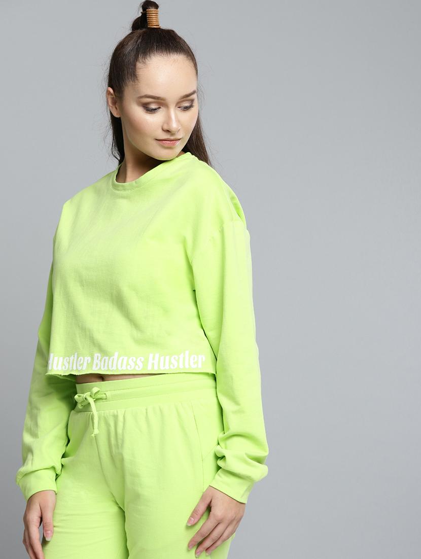 round neck cropped sweatshirt - 16719621 - Zoom Image - 2