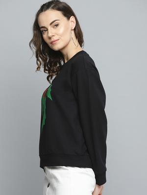 round neck graphic sweatshirt - 16719624 - Standard Image - 2