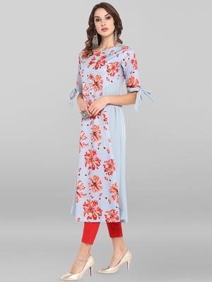 floral a-line kurta - 16719847 - Standard Image - 2
