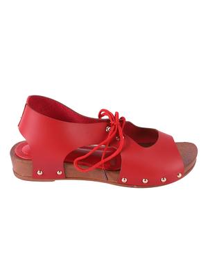 red lace-up sandals - 16720393 - Standard Image - 2