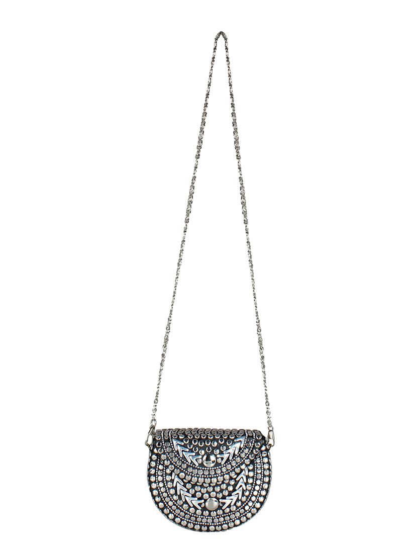 silver metal box clutch - 16720462 - Zoom Image - 5