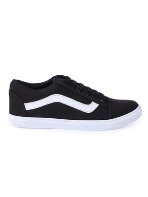 black canvas lace up sneakers - 16720477 - Standard Image - 2