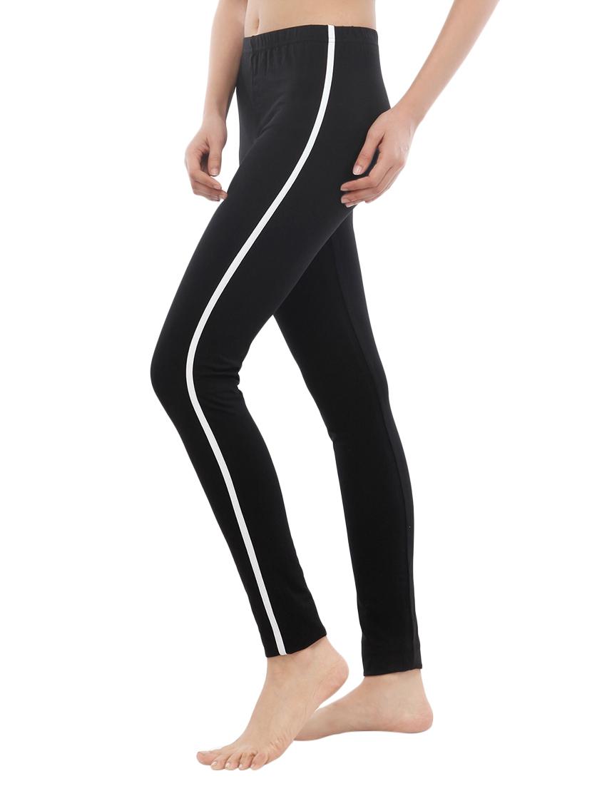 high rise side taped leggings - 16720595 - Zoom Image - 2