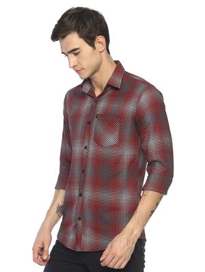 red printed casual shirt - 16721133 - Standard Image - 2