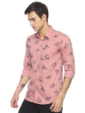 pink printed casual shirt - 16721143 - Standard Image - 2