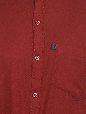 red self design casual shirt - 16721173 - Standard Image - 5