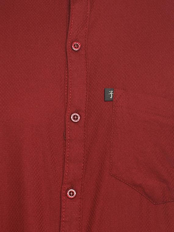 red self design casual shirt - 16721173 - Zoom Image - 5