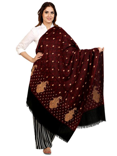 embroidered pashmina shawl - 16721181 - Standard Image - 1