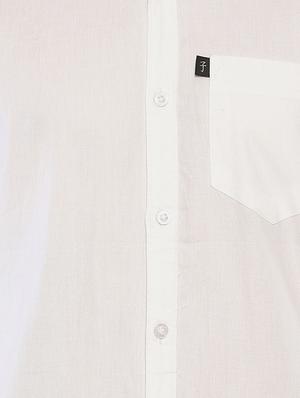 white solid casual shirt - 16721187 - Standard Image - 5