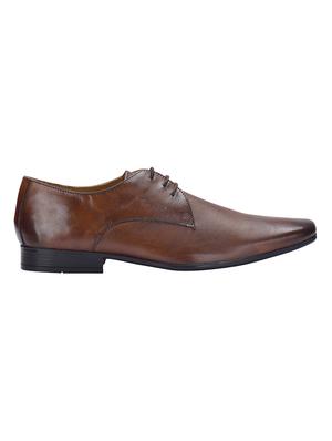 tan leather lace-up derbys - 16721221 - Standard Image - 2