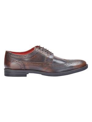 brown leather lace-up derbys - 16721223 - Standard Image - 2