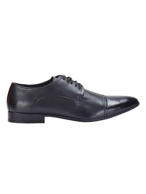 black leather lace-up derbys - 16721225 - Standard Image - 2