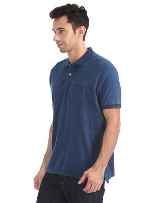 blue solid t-shirt - 16721351 - Standard Image - 2
