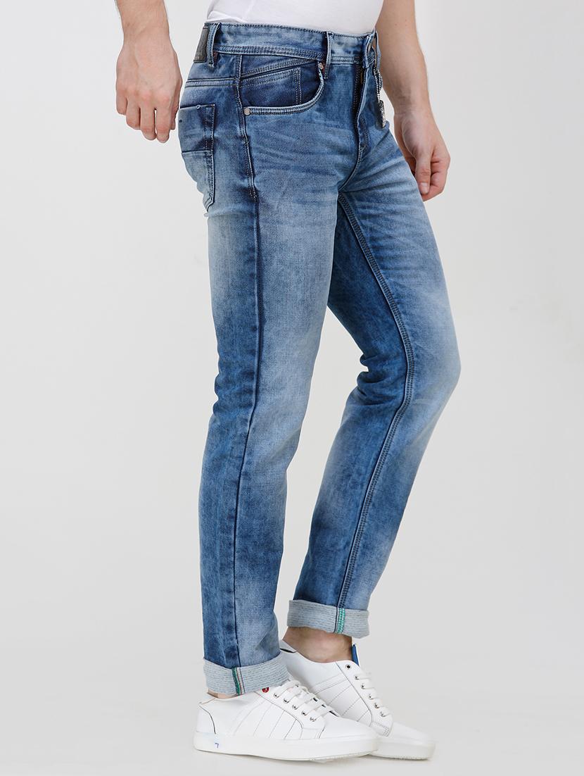 blue heavy washed jeans - 16721510 - Zoom Image - 2