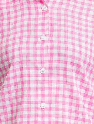 roll up sleeved gingham checkered shirt - 16721689 - Standard Image - 5