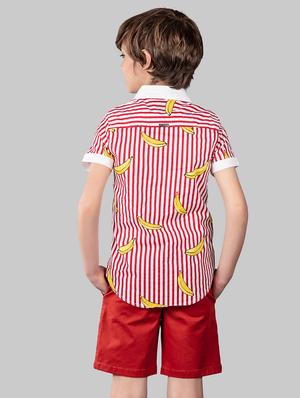 red cotton shirt - 16721756 - Standard Image - 2