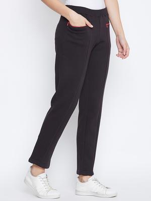 high rise solid track pant - 16721863 - Standard Image - 2