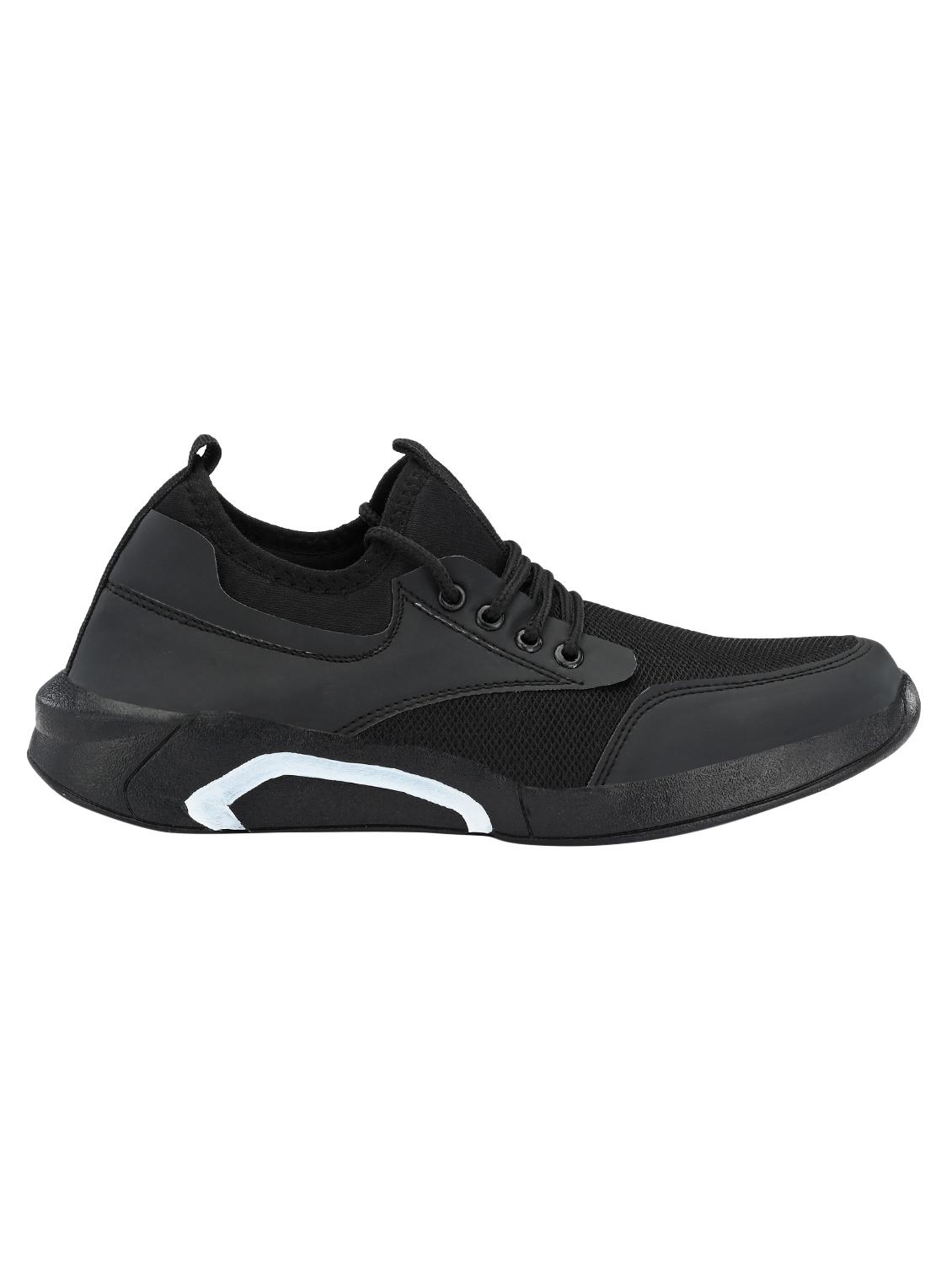 black mesh lace up sport shoes - 16722708 - Zoom Image - 2