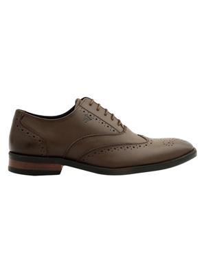 brown leather lace-up brouges - 16722999 - Standard Image - 2