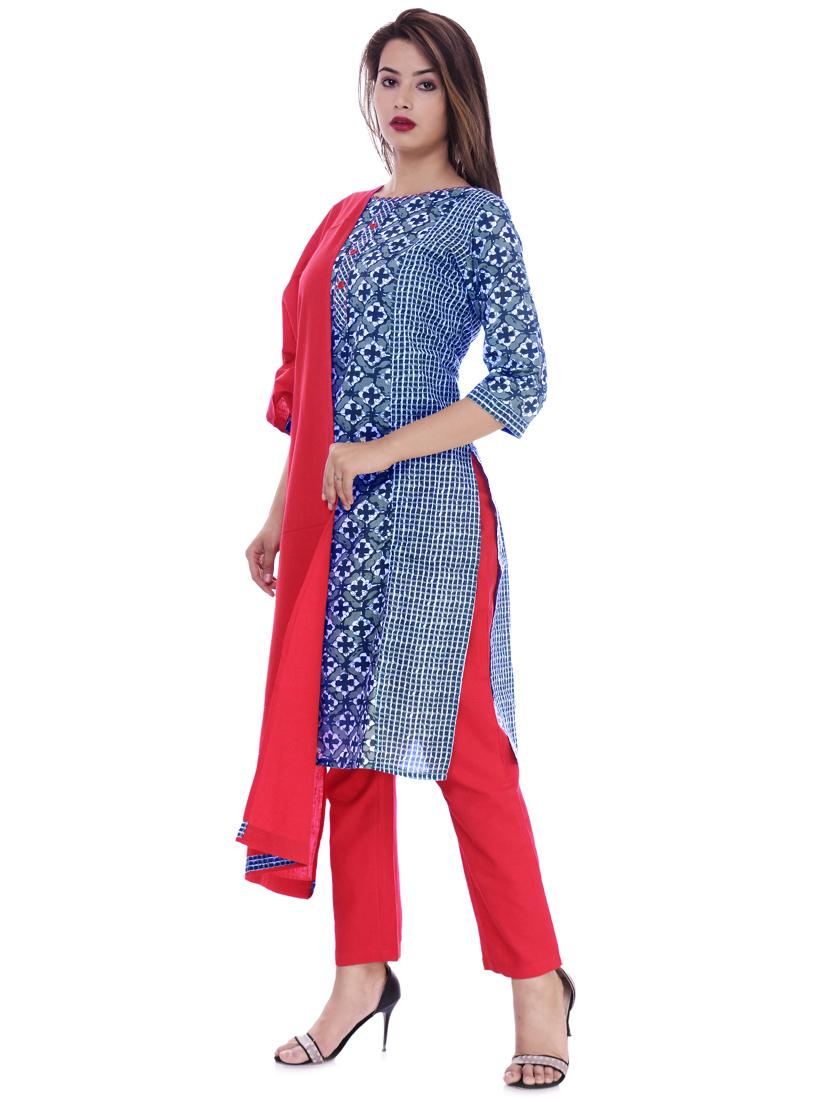 printed kurta pant set - 16723073 - Zoom Image - 2