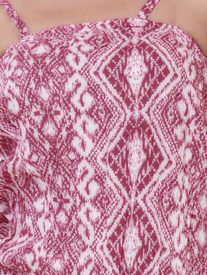 cami neck abstract print romper - 16723094 - Standard Image - 5