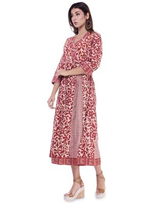 batik a-line ethnic dress - 16723107 - Standard Image - 2